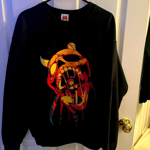 Omocat X Kevin Hong 2020 Fall Collaboration Sweatshirt With Button - Picture 1 of 4
